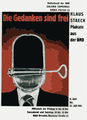 German abstract poster